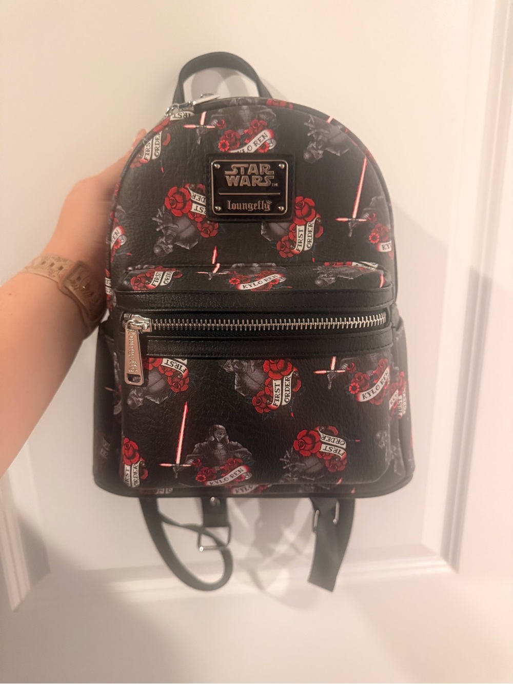 Loungefly Star Wars Mini Backpack in Black with Red Accents